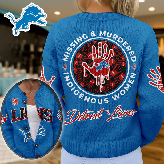 DL Premium NFL Cozy Knit Cardigan DDT NTL