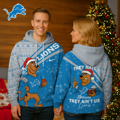 DL Premium NFL Funny Christmas Scooby Doo 3D Hoodie DDT CTND