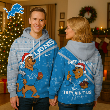 DL Premium NFL Funny Christmas Scooby Doo 3D Hoodie DDT CTND