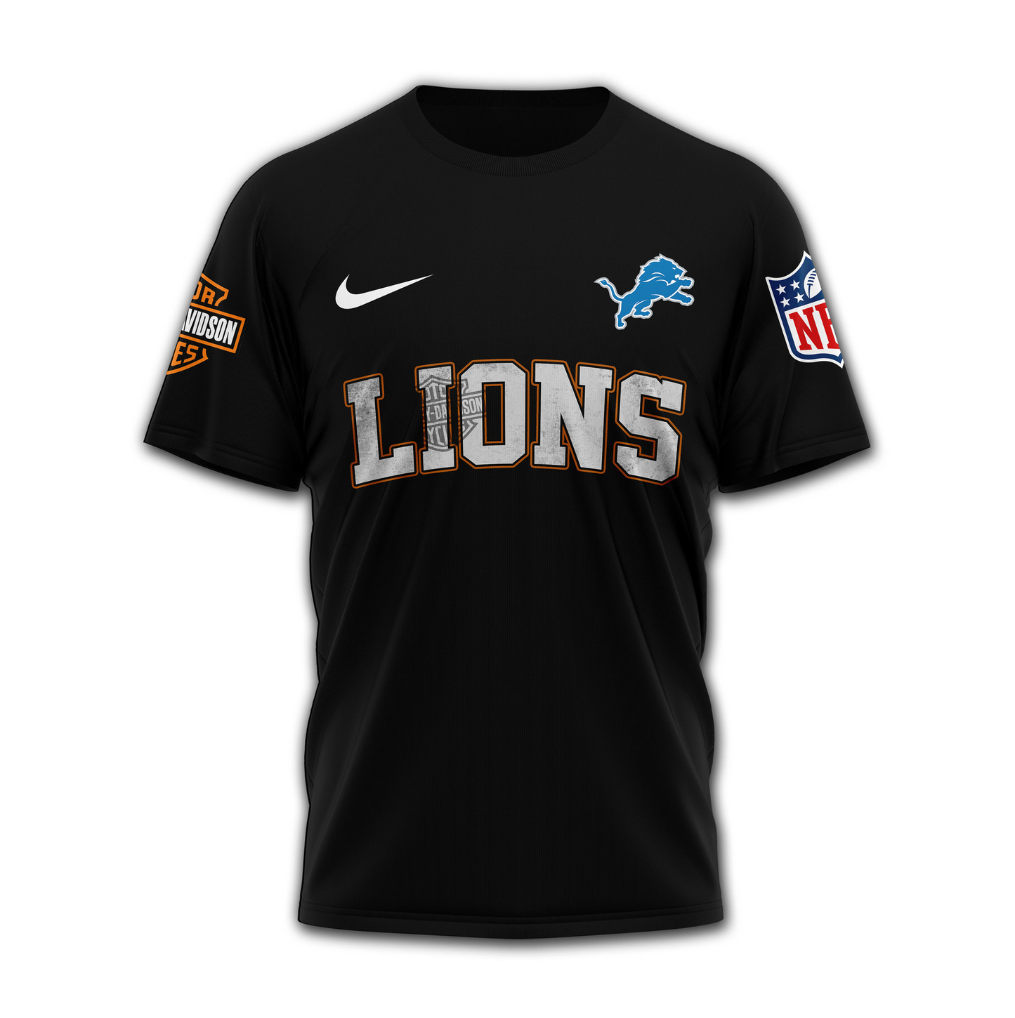 DL Premium NFL Harley-Davidson Santa Claus 3D Shirt DDT NTL