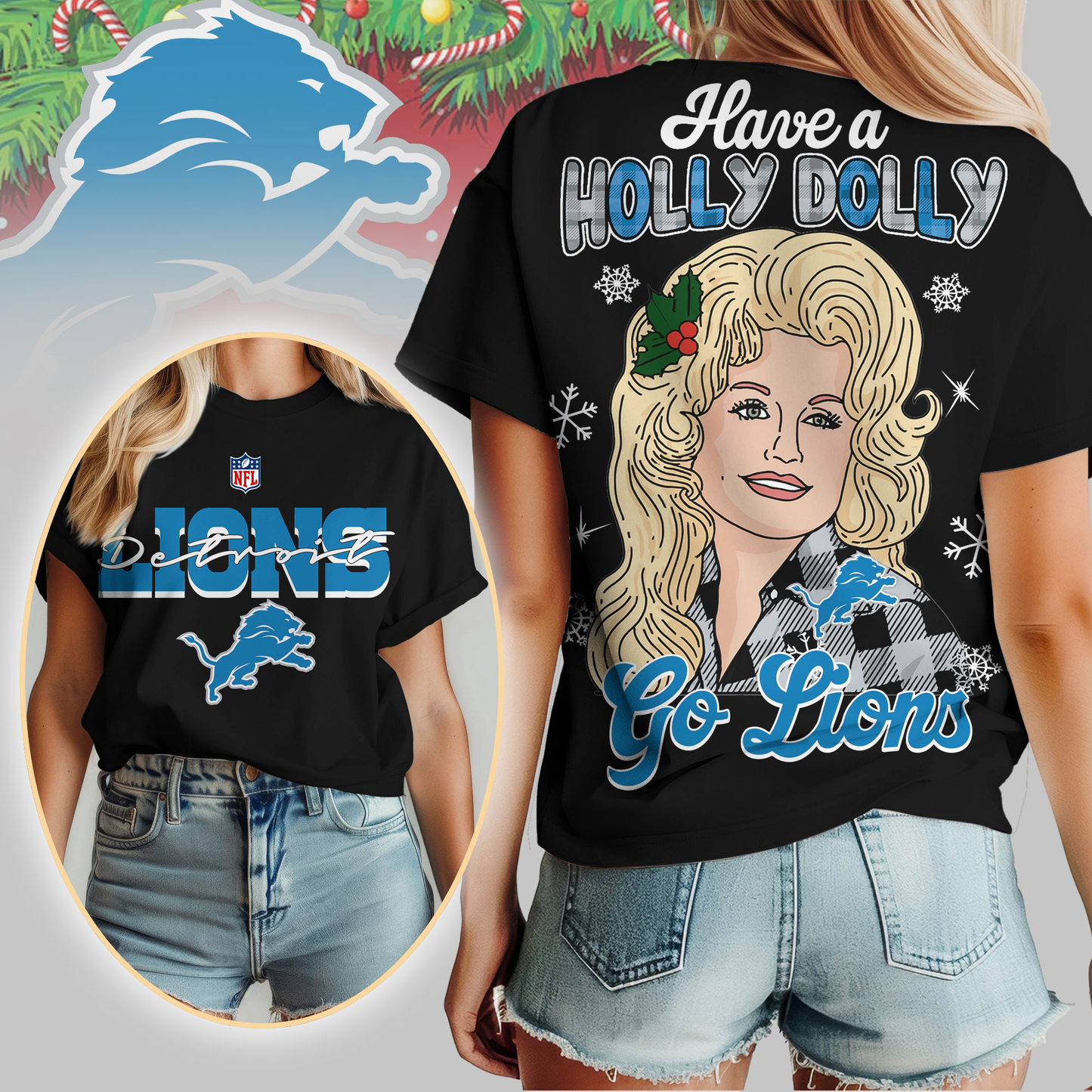 DL Premium NFL Have A Holly Dolly Women Shirt DDT CTND