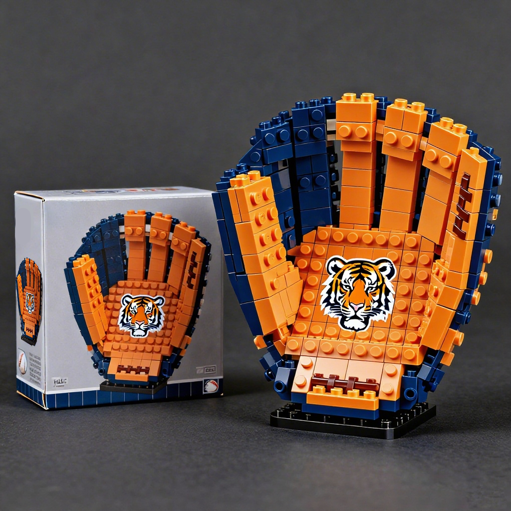 MLB Teams Baseball Glove Building Block Set DDT NTL