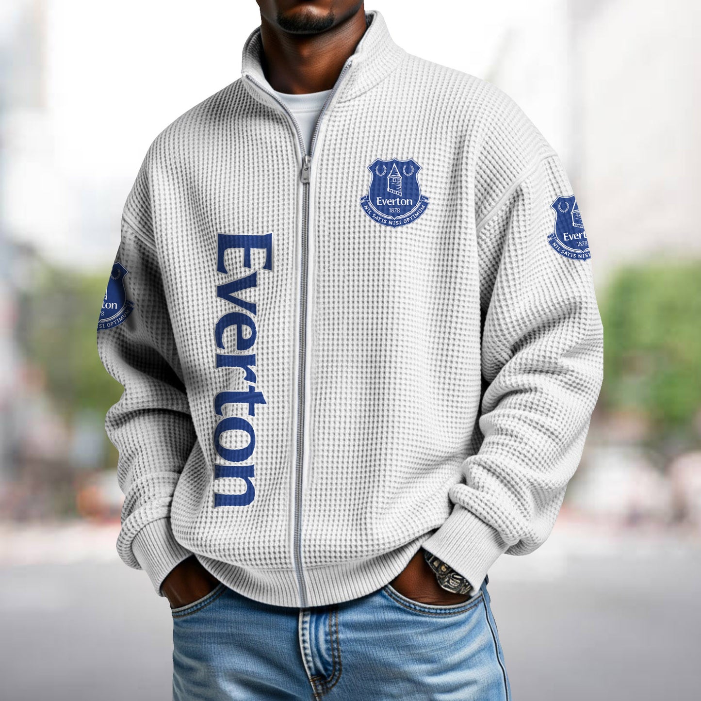 EVE x EPL Waffle Zip Up Sweatshirt DatND DVT