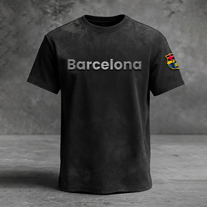 FCB x UEFA Embossed Tshirt DATND TANTD 2310