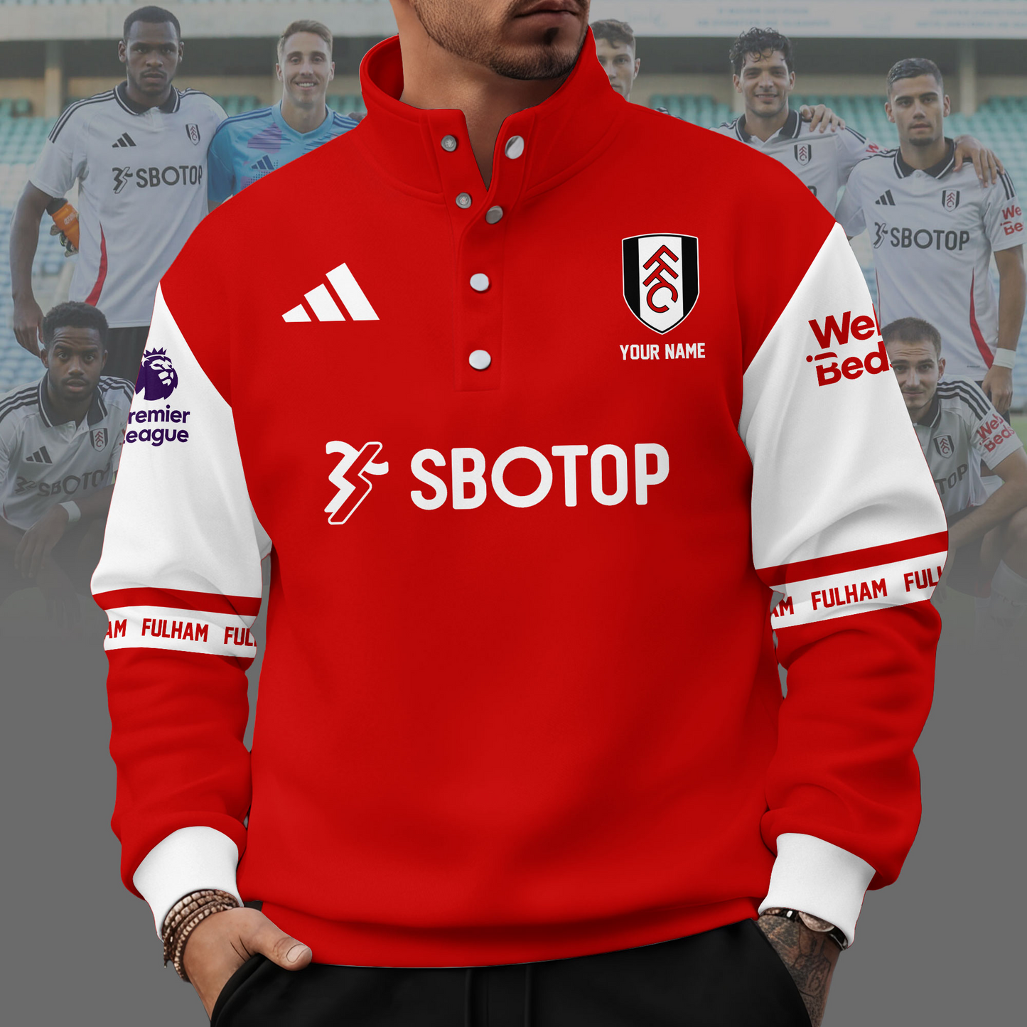 FUL x EPL Unisex Western Style Sweater With Buckles DDT 111125 NTL