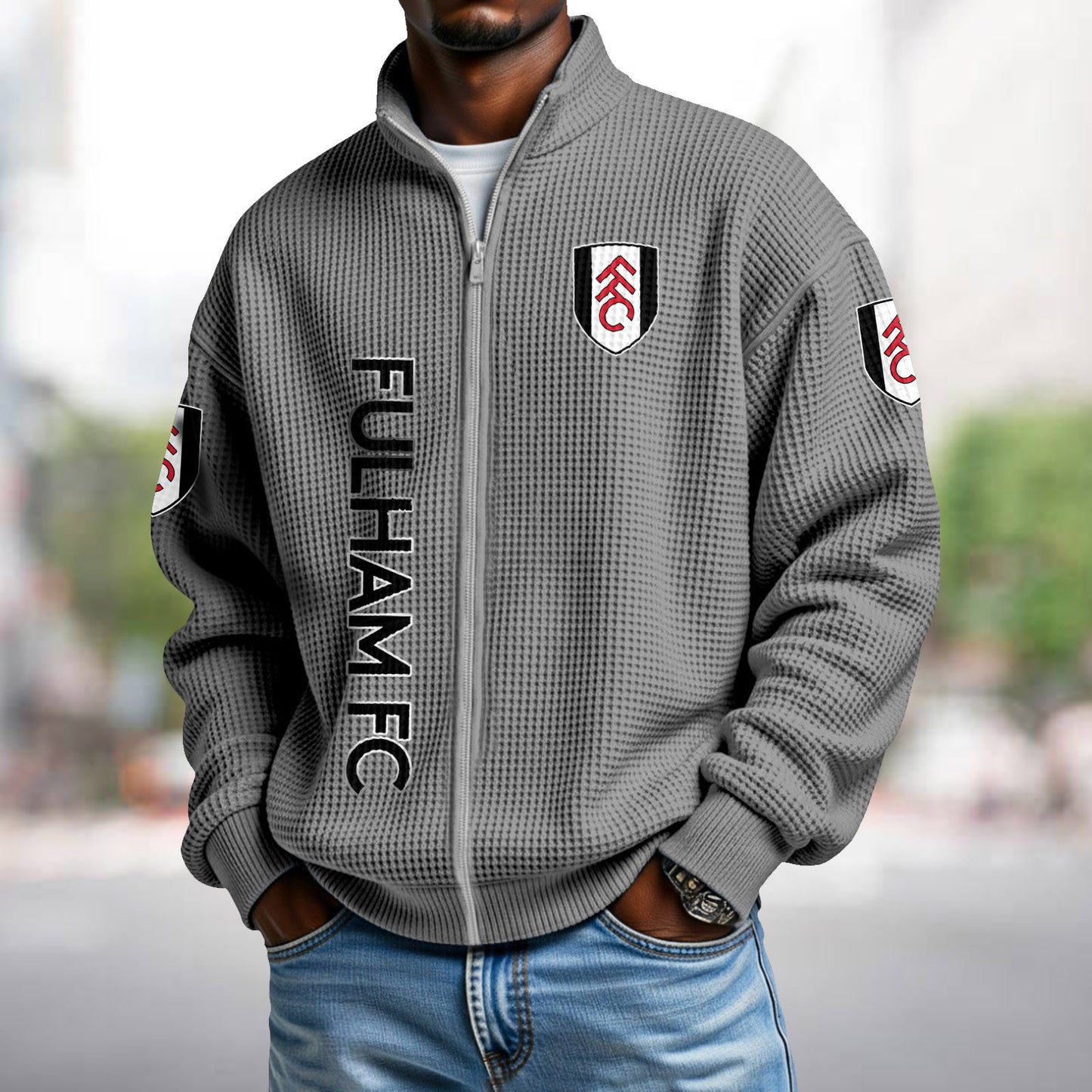 FUL x EPL Waffle Zip Up Sweatshirt DatND DVT