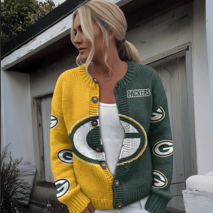 GB x NFL Cardigan Sweatshirt With Button v1  DatND DVT
