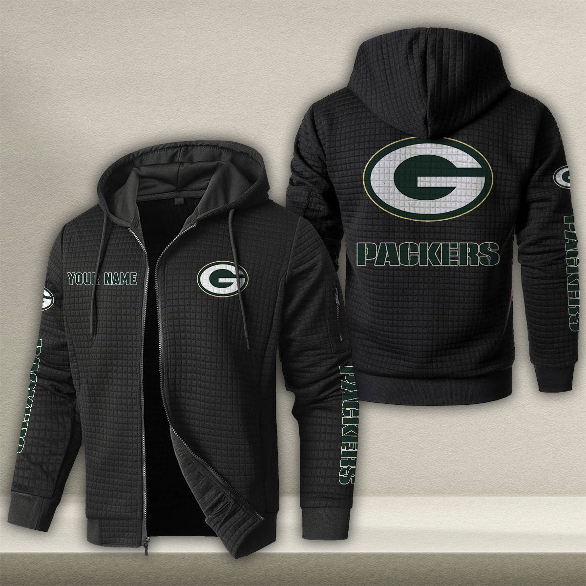 GB x NFL Quilted Zip Hoodie DatND DVT