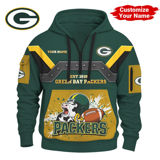 GBP Premium NFL 3D Half Zip Hoodie DDT NTL