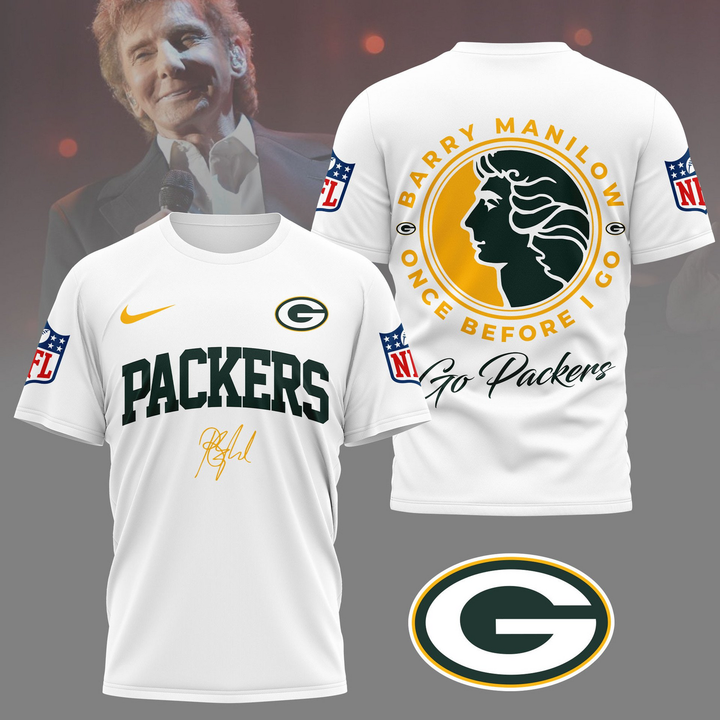 GBP Premium NFL Barry Manilow Fan Shirt DDT CTND