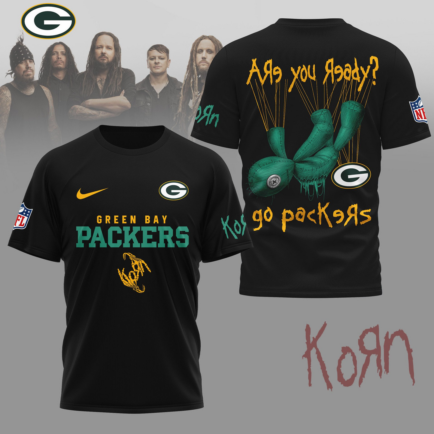 GBP Premium NFL Korn Fan Shirt DDT CTND