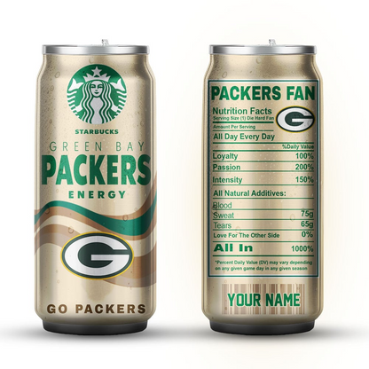 GBP Premium NFL Starbucks Energy Can Tumbler DDT  NTL