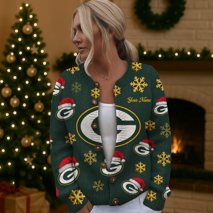 GBP x NFL Women Cardigan Sweater Christmas DDT CTND