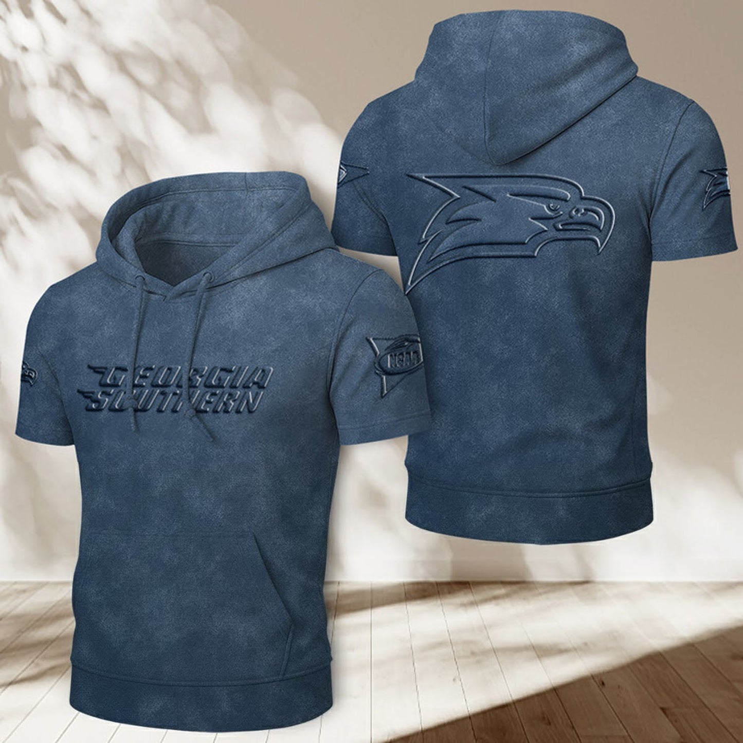 GS x NCAA Half Sleeve Hoodie T-Shirt DatND ThuongNH