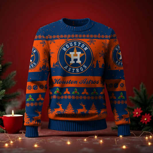 HOU x MLB Ugly Sweater 2025 DATND TANTD
