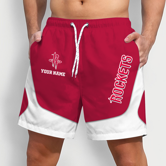 HOU x NBA Team Special Short Pants For Men Custom Name Gifts DATND TANTD