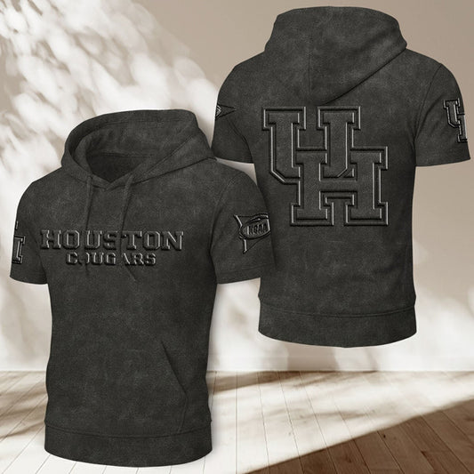 HOU x NCAA Half Sleeve Hoodie T-Shirt DatND ThuongNH