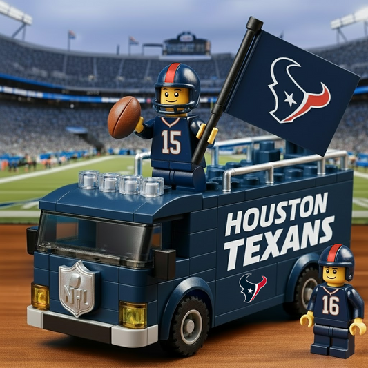 HOU x NFL Building Blocks Bus Toy Set DatND DVT