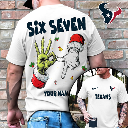 HOU x NFL Funny Six Seven Hot Trend Tshirt Custom Any Name DATND TANTD