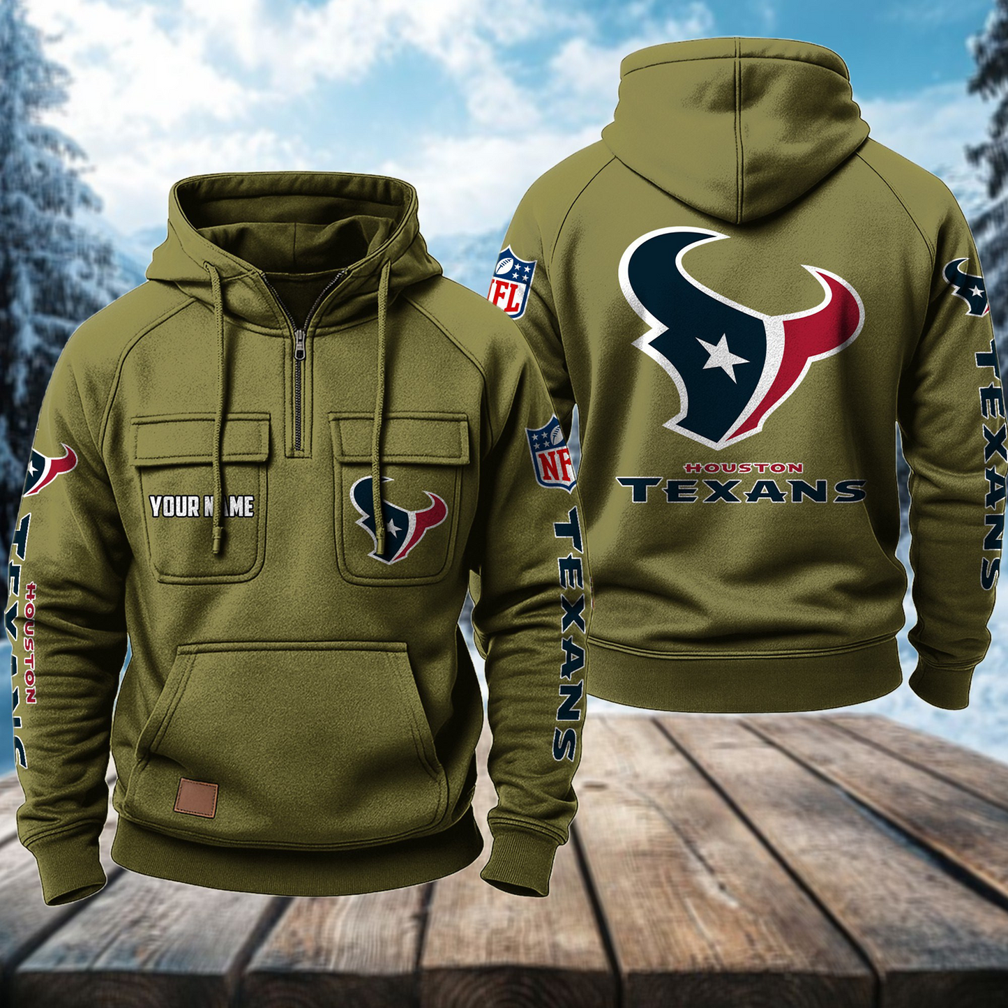 HOU x NFL Premium Hoodie DATND TANTD