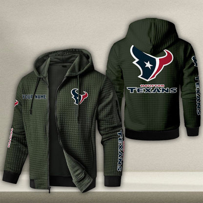 HOU x NFL Quilted Zip Hoodie DatND DVT