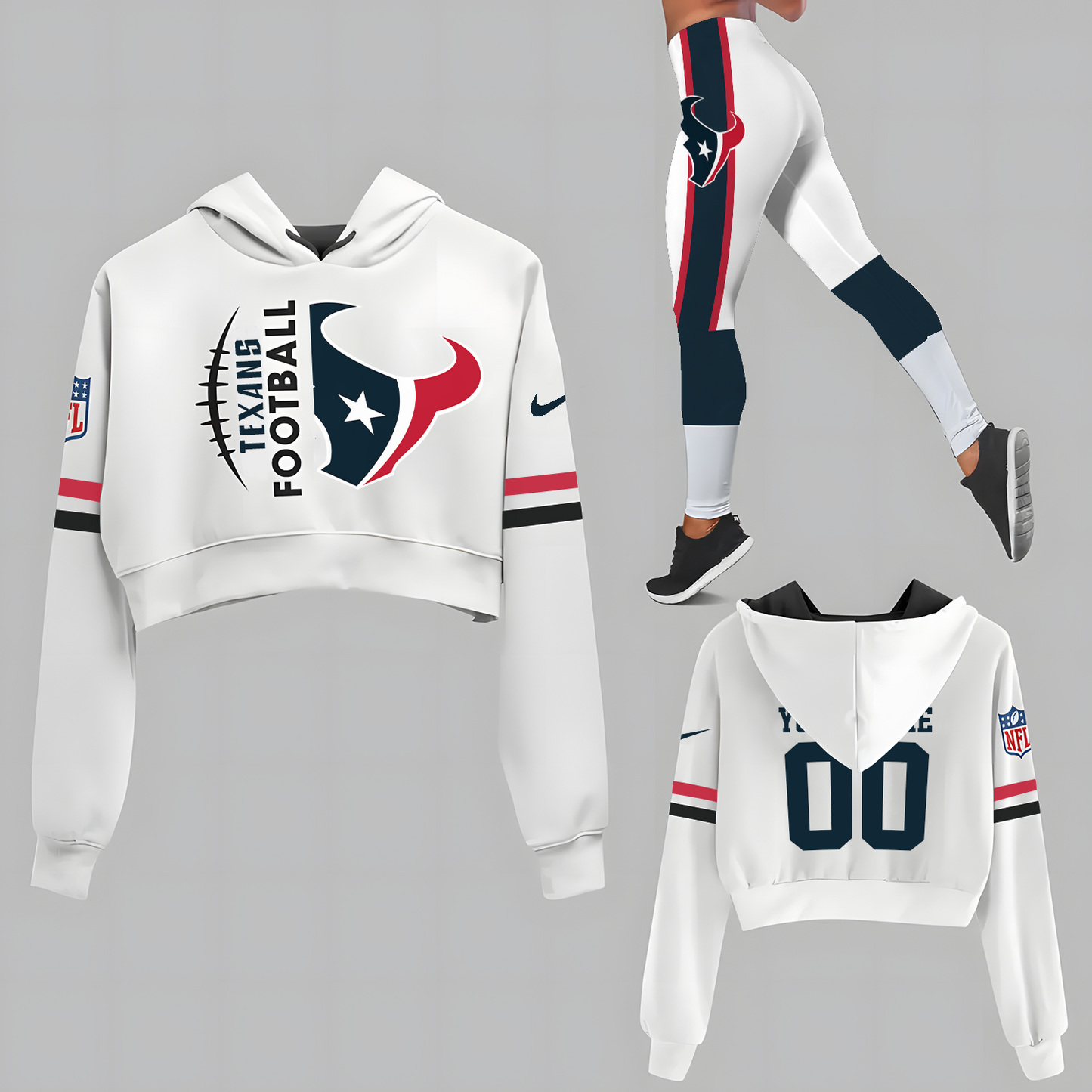 HOU x NFL Set Hoodie And Legging Workout DatND DVT