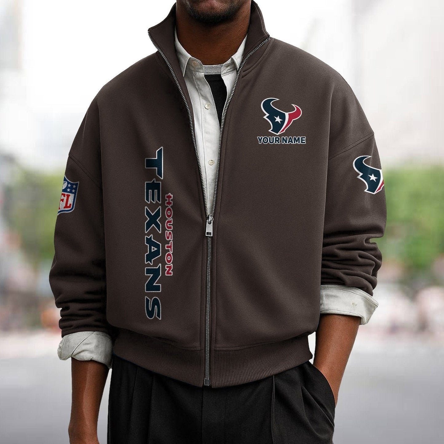 HOU x NFL Sweatshirt Full Zip DATND TANTD