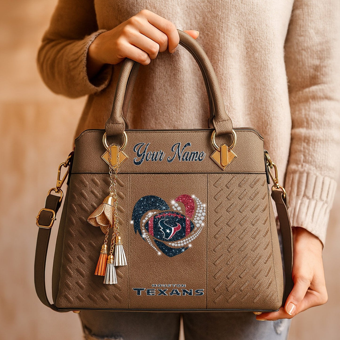 HOU x NFL Zip Handbag 0811 DatND DVT