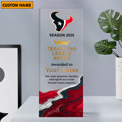 HT NFL Personalized Acrylic Award Plaque Funny Christmas Gift For Family DDT NTL