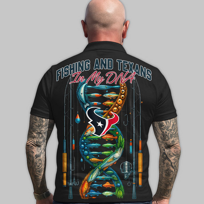 HT Premium NFL Fishing In My DNA Polo Shirt DDT CTND