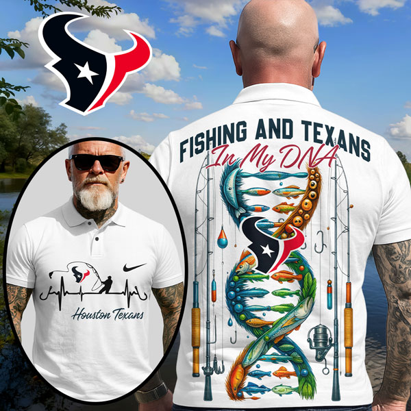 HT Premium NFL Fishing In My DNA Polo Shirt DDT CTND