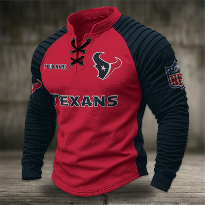 HT x NFL Men Stand Collar Long Sleeve Top DDT  CTND