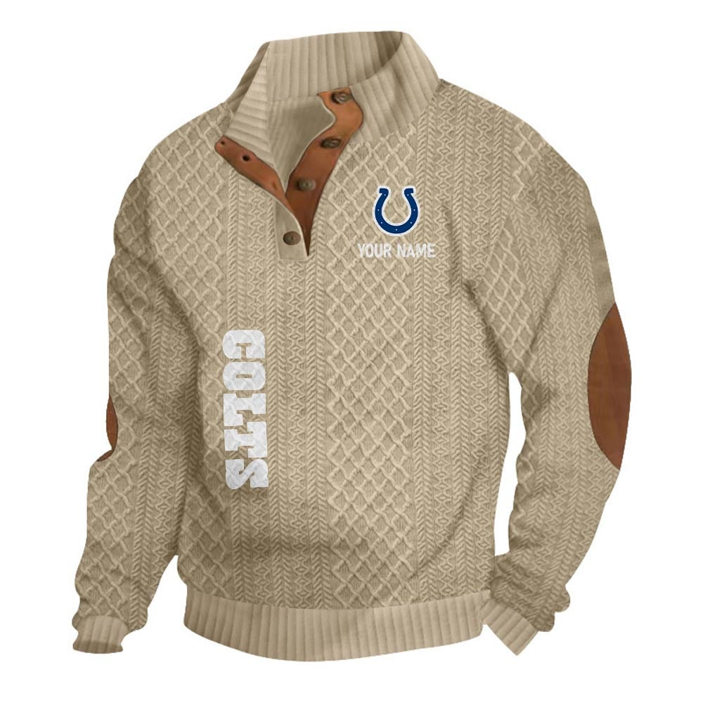 IC NFL Basic Knitted Stand Collar Sweatshirt DDT CTND