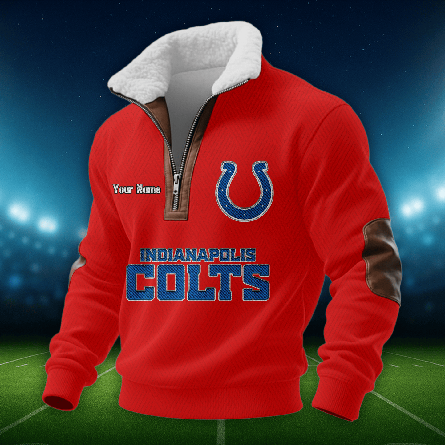IC NFL Men Fur Collar Sweatshirt DDT CTND