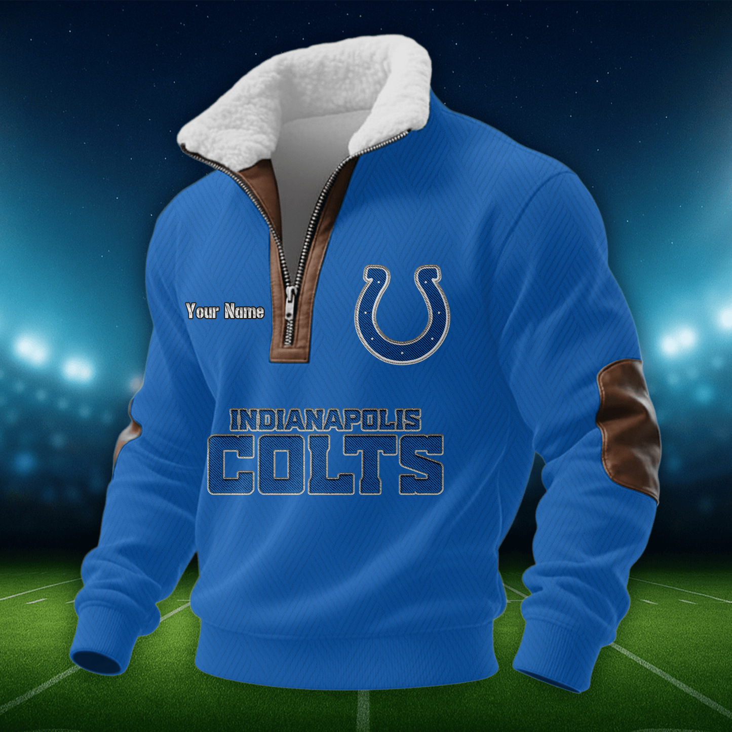 IC NFL Men Fur Collar Sweatshirt DDT CTND