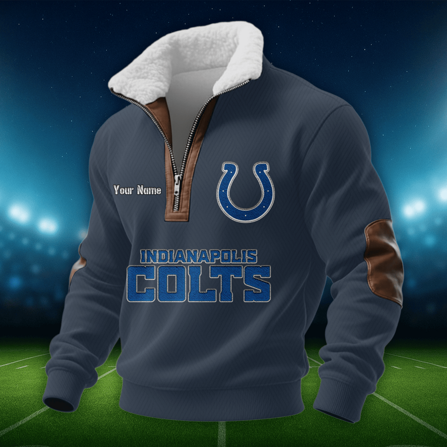 IC NFL Men Fur Collar Sweatshirt DDT CTND