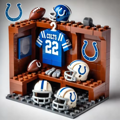 NFL Teams Custom Building Blocks Creative Peripheral Gift Model Toy Mini Changing Room Professional Football League Teams DDT CTND