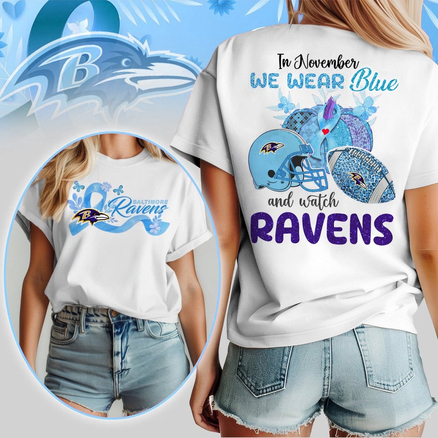 IN NOVEMBER WE WEAR BLUE AND WATCH BAL SHIRT NDT NHM