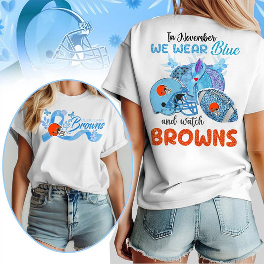 IN NOVEMBER WE WEAR BLUE AND WATCH CLE SHIRT NDT NHM