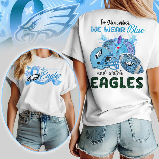 IN NOVEMBER WE WEAR BLUE AND WATCH PHI SHIRT NDT NHM