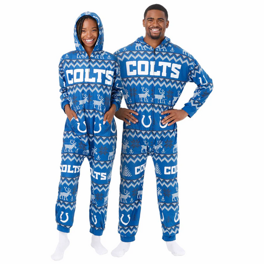 IND x NFL Ugly Pattern One Piece Pajamas DATND TANTD