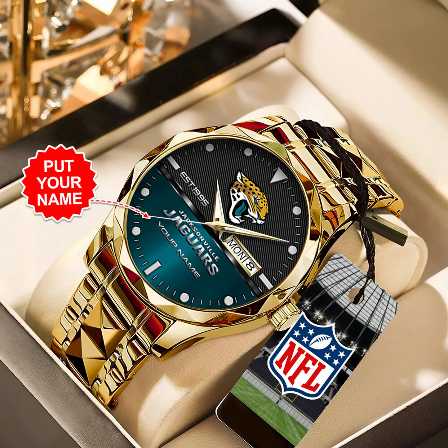 JAC x NFL Alloy Luxury Quartz Watch DATND TANTD