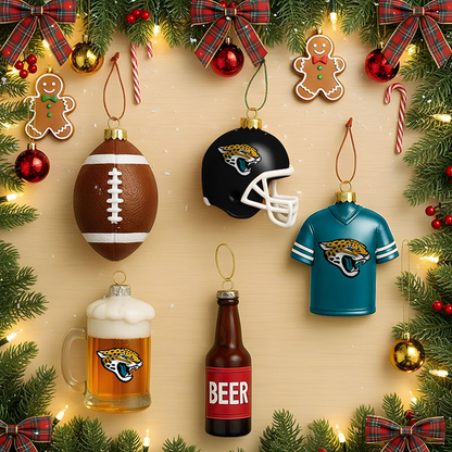 JAC x NFL Football Combo Set 5 Acrylic Ornament For Home Decor DatND DVT