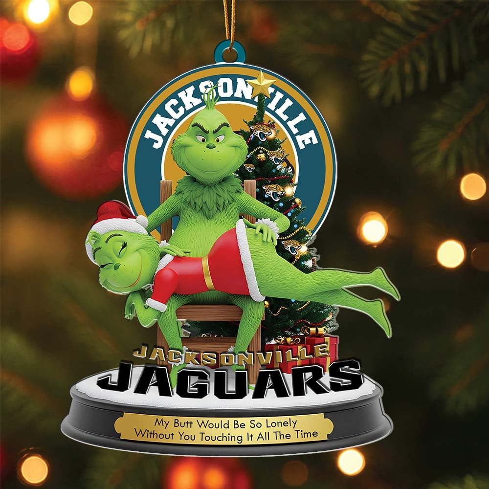 JJ Premium NFL x Grinch Acrylic Ornament DDT NTL