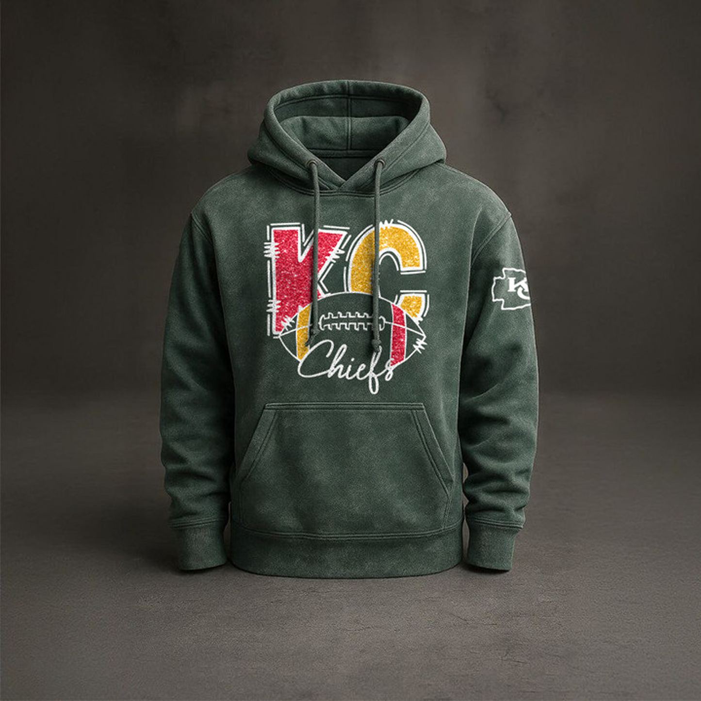 KC x NFL Embossed Hoodie DatND THUONGNH