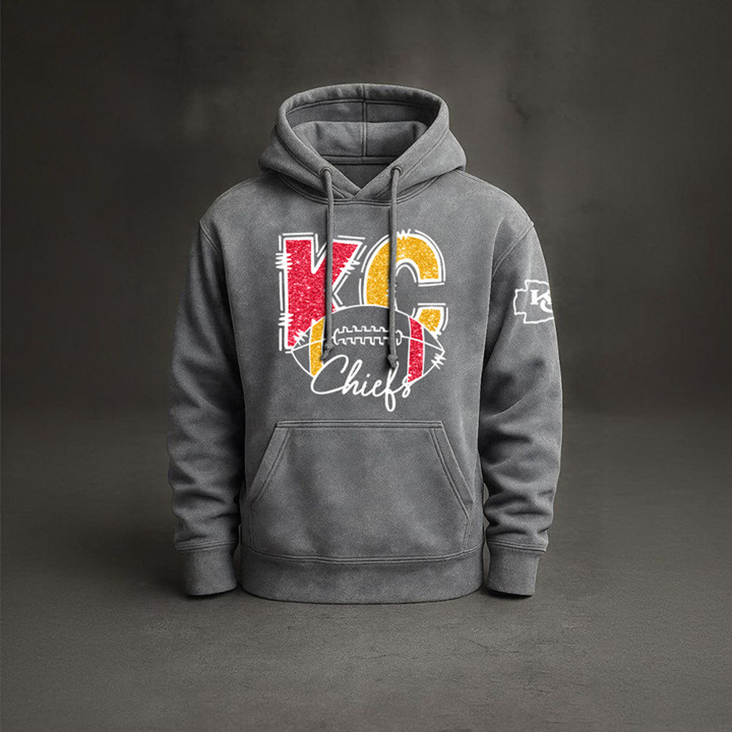 KC x NFL Embossed Hoodie DatND THUONGNH