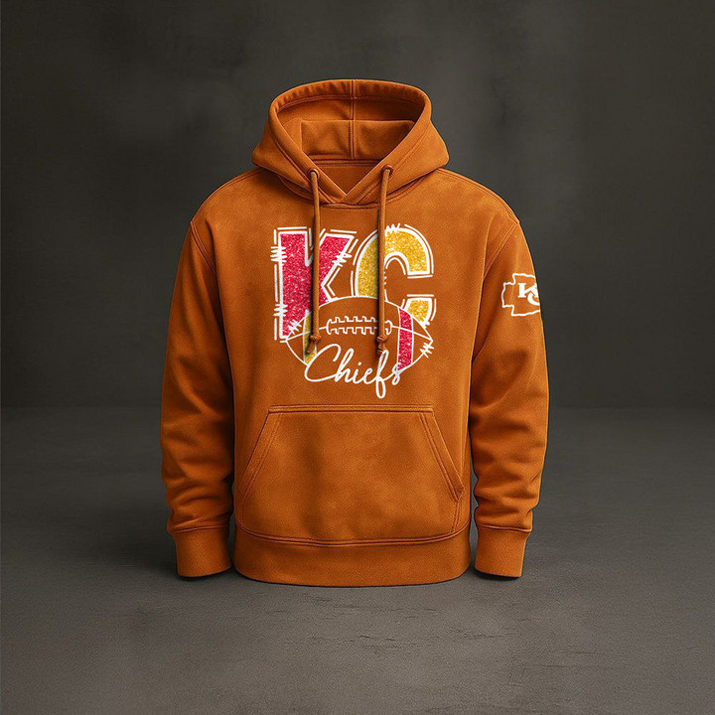 KC x NFL Embossed Hoodie DatND THUONGNH