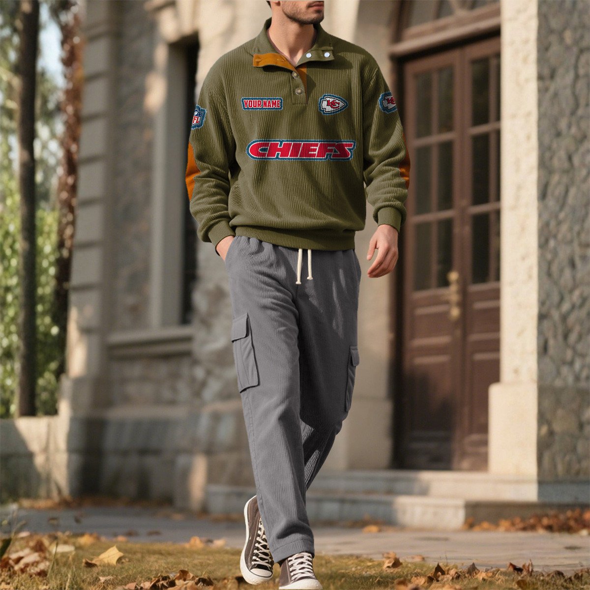 KC x NFL Men's Corduroy Sweatshirt 1011 DatND DVT