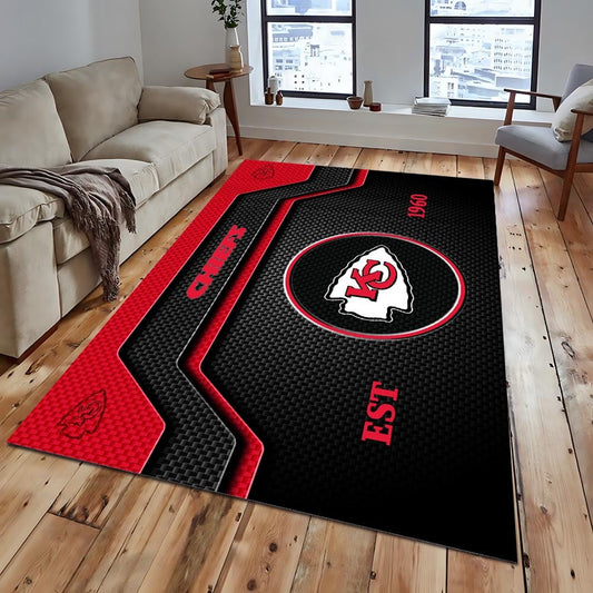 KC x NFL Modern Sports Living Room Rug DatND DVT