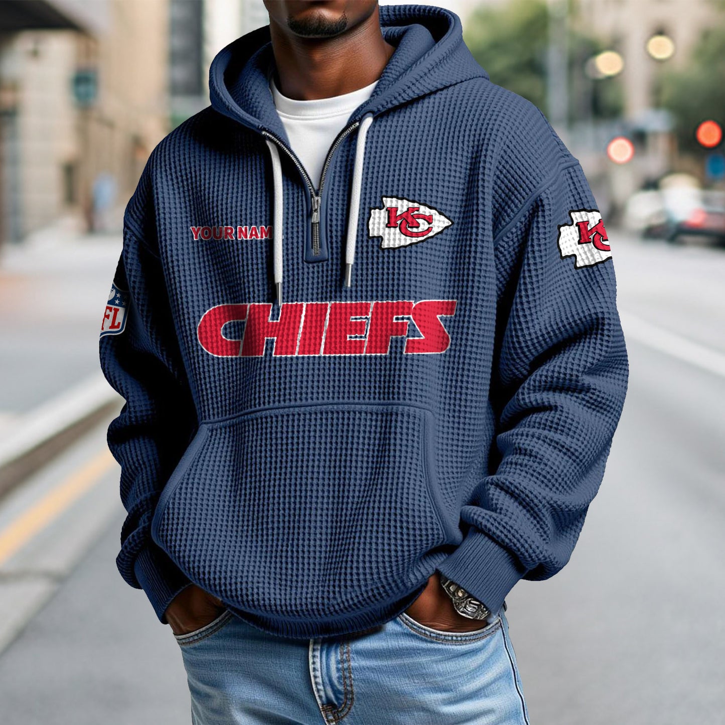 KC x NFL Waffle Hoodie DatND DVT